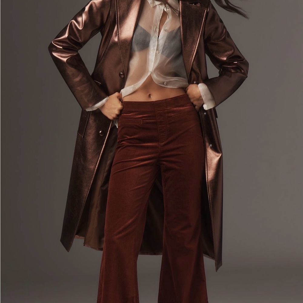 Anthro velvet pants